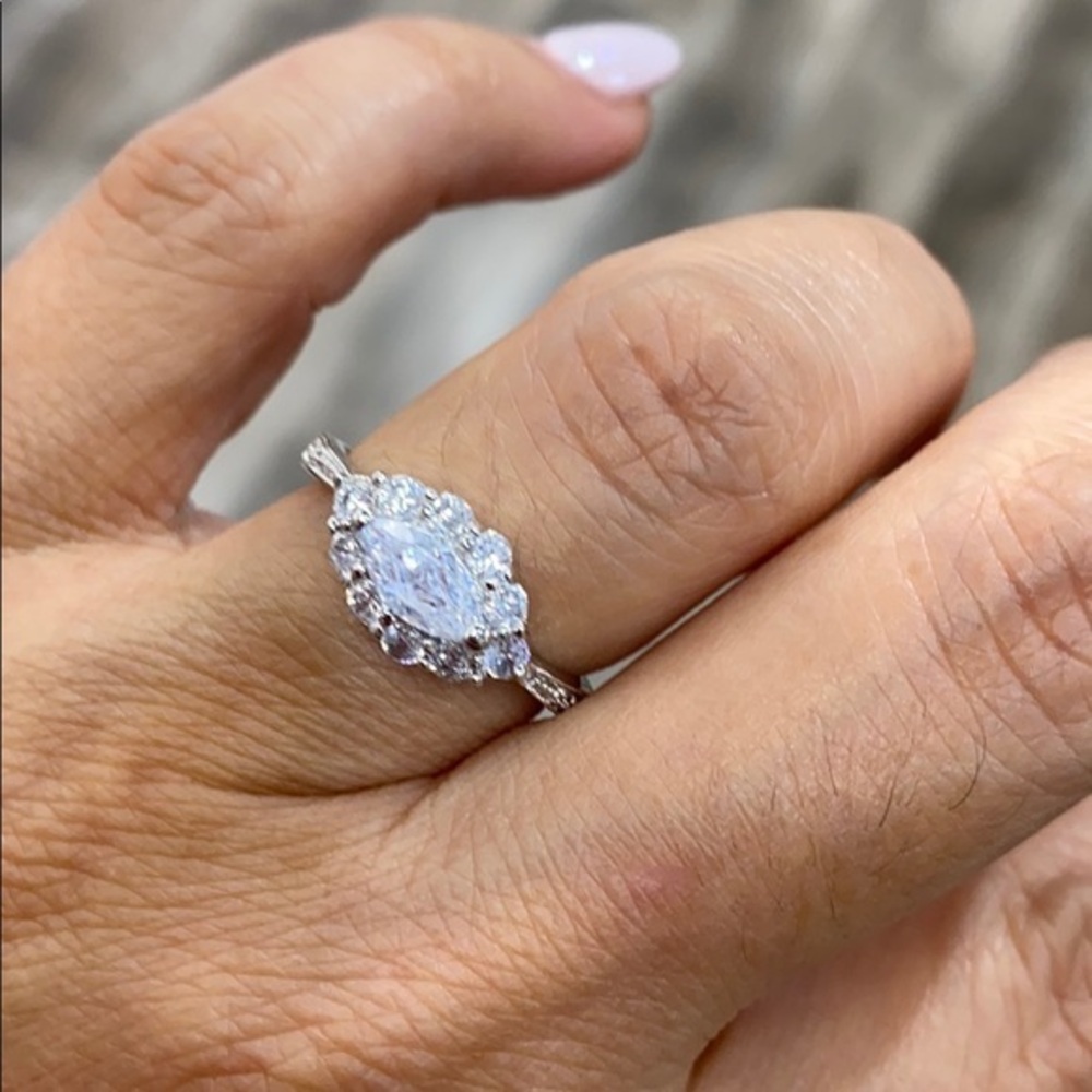 New unique Marquise Engagement Ring size 7